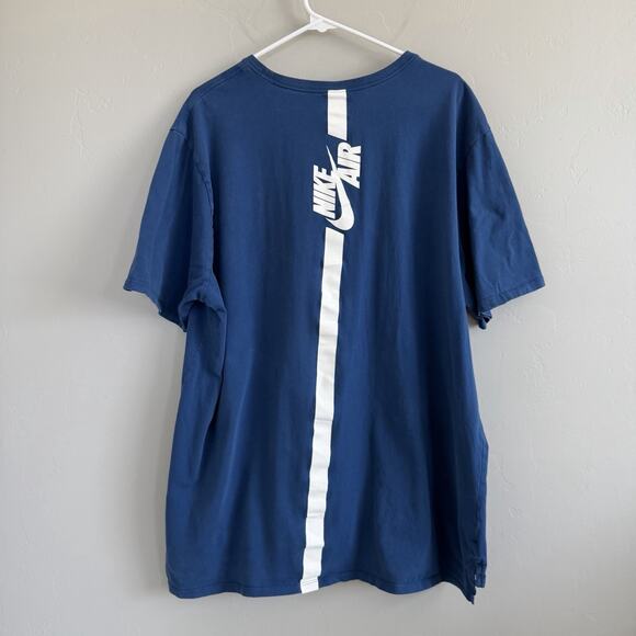 The Nike Tee Men’s Nike Air Cotton T-Shirt Dark Blue Sz XXL Premium Finish - Picture 2 of 8
